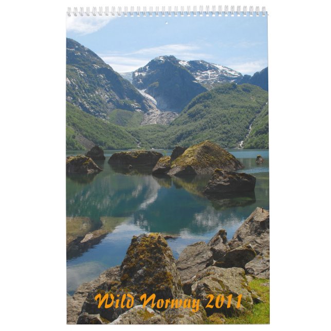 Calendario de pared salvaje de Noruega (Tapa)