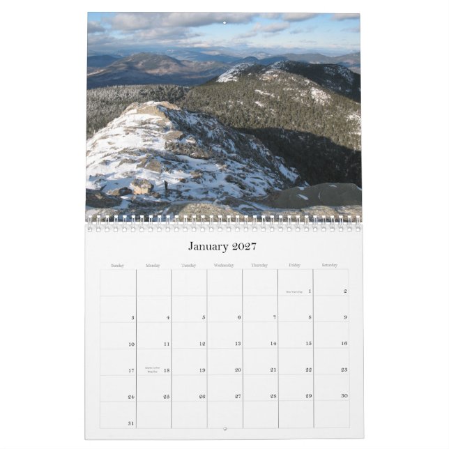 Calendario de pared salvaje estándar de 2013 New (Jan 2027)