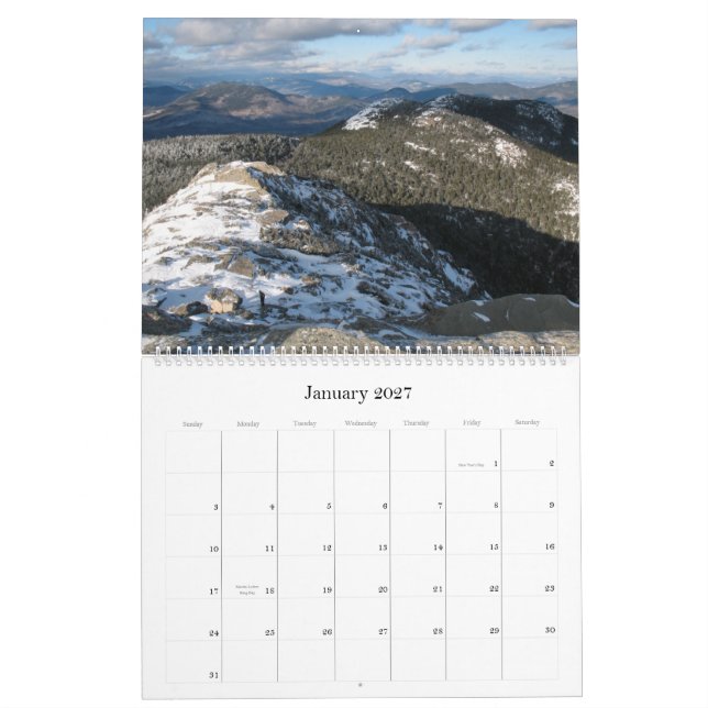 Calendario de pared salvaje grande de 2013 New (Jan 2027)