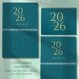 Calendario de pared tonos neutros minimalista