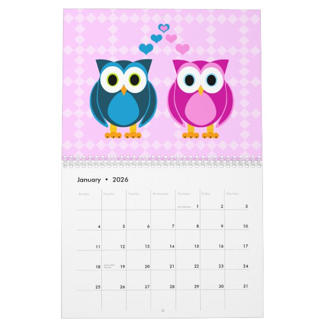 Calendario de pared verdadero del amor 2012 (Jan 2026)