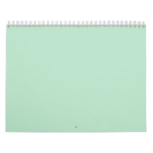 Calendario de pared verde de la Fábrica de la Mone