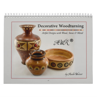 Calendario de pared - Woodturning decorativo
