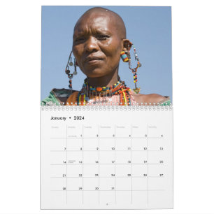 Calendario de paredes africanas