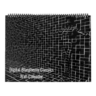 Calendario de paredes clásicas de blasfemia digit