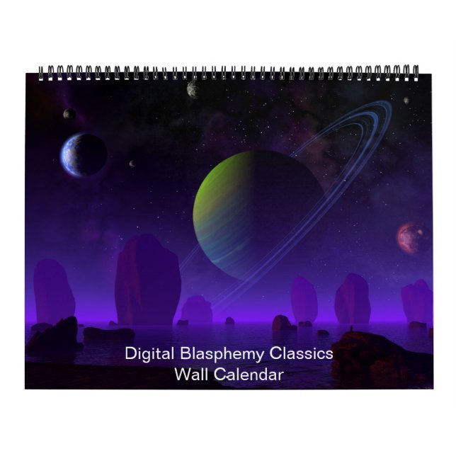 Calendario de paredes clásicas de blasfemia digita (Tapa)