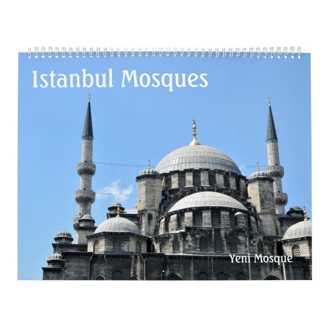 Calendario de paredes de las mezquitas de Estambul (Tapa)