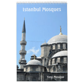 Calendario de paredes de las mezquitas de Estambul