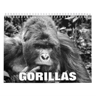 Calendario de paredes de los gorilas 2022