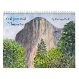 Calendario de paredes de pinturas acuáticas