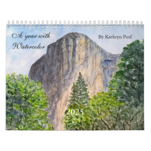 Calendario de paredes de pinturas acuáticas