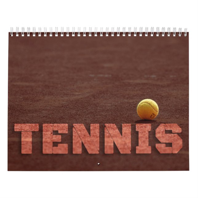 Calendario de Paredes de Tenis (Tapa)