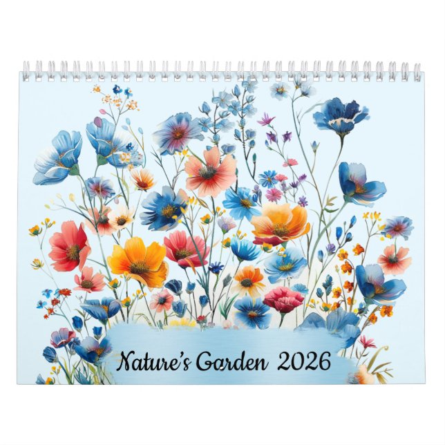 Calendario de Paredes del Jardín de la Naturaleza  (Tapa)