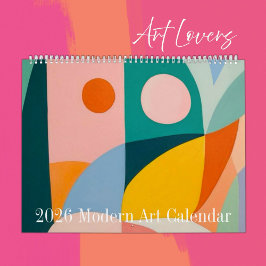 Calendario de paredes Minimalistas de arte moderno