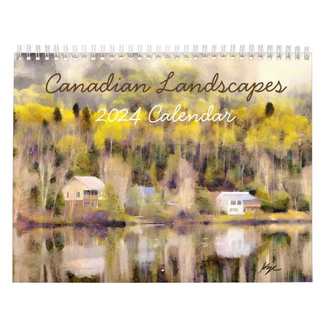 Calendario de Paredes Paisajeales de Canadá (Tapa)