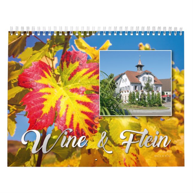 Calendario de paredes vitícolas - Flein & Wine (Tapa)