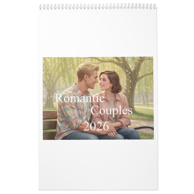Calendario de parejas románticas 2026 01B (Tapa)
