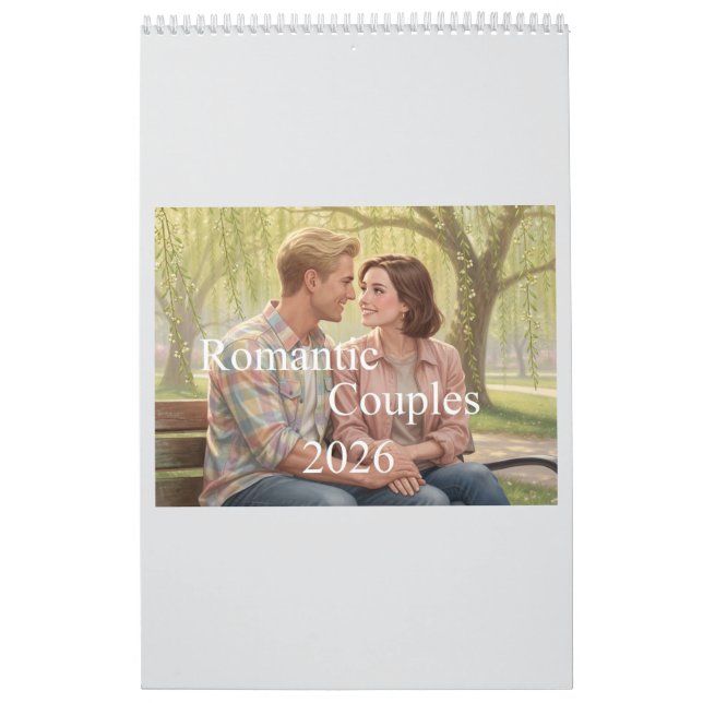 Calendario de parejas románticas 2026 02B (Tapa)
