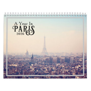 Calendario de París 2026 de un año