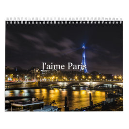 Calendario de París J'aime