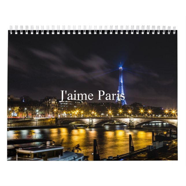 Calendario de París J'aime (Tapa)