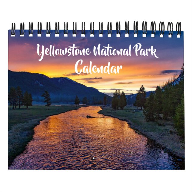 Calendario de Parque Yellowstone de tamaño pequeño (Tapa)