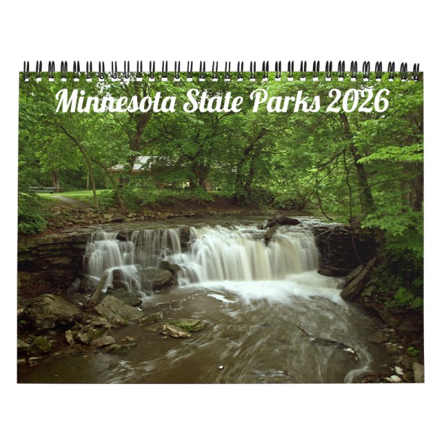 Calendario de parques estatales de Minnesota 2026 (Tapa)