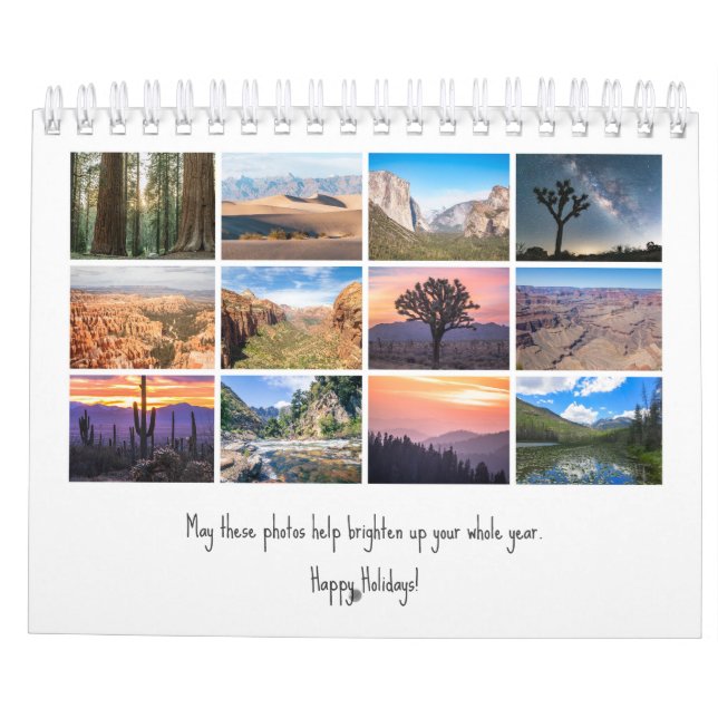 Calendario de parques nacionales de 2025 (Reverso)