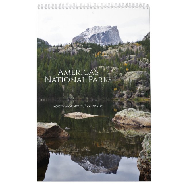 Calendario de parques nacionales de Estados Unidos (Tapa)