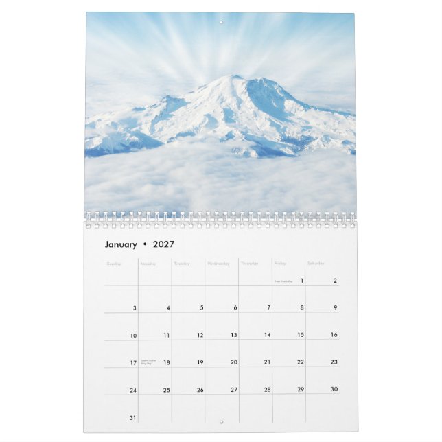Calendario de parques nacionales de Estados Unidos (Jan 2027)