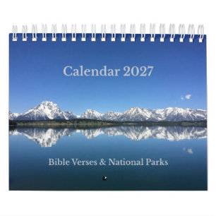 Calendario de Parques Nacionales Versículos Bíblic