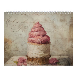 Calendario de pastelería dulce y caprichosa 2026