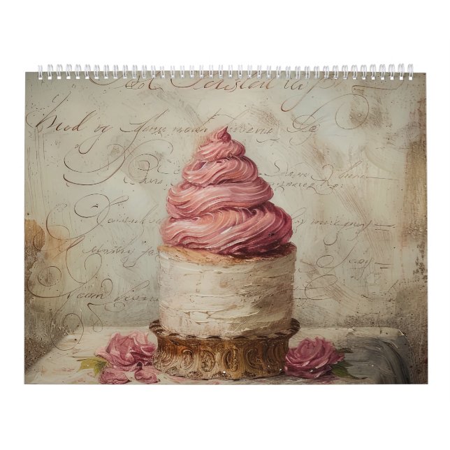 Calendario de pastelería dulce y caprichosa 2026 (Tapa)