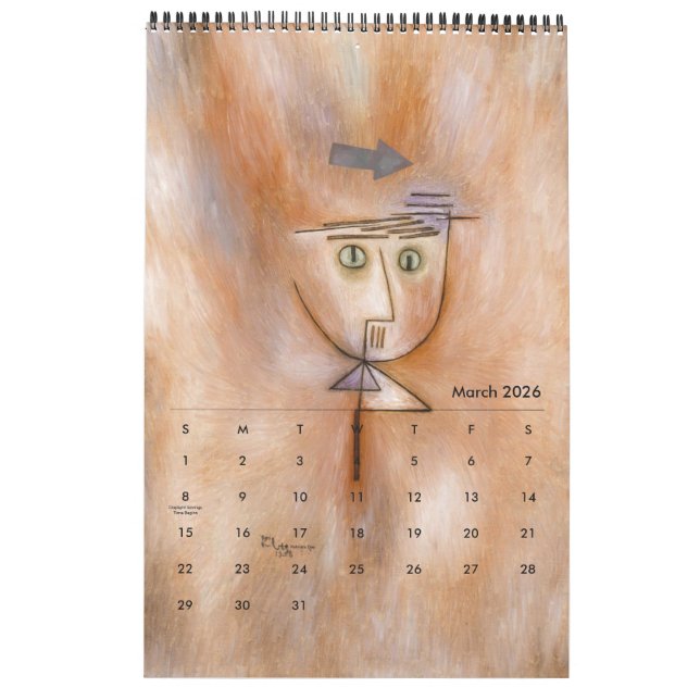 Calendario de Paul Klee (Mar 2026)