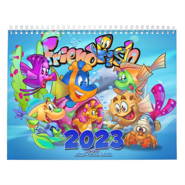 Calendario de peces personalizado FriendFish 2023 (Tapa)