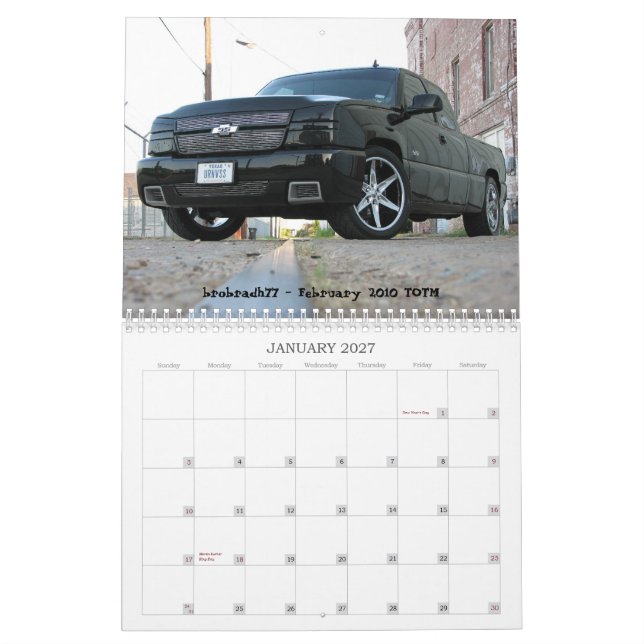 calendario de Performancetrucks.net 2011 (Jan 2027)