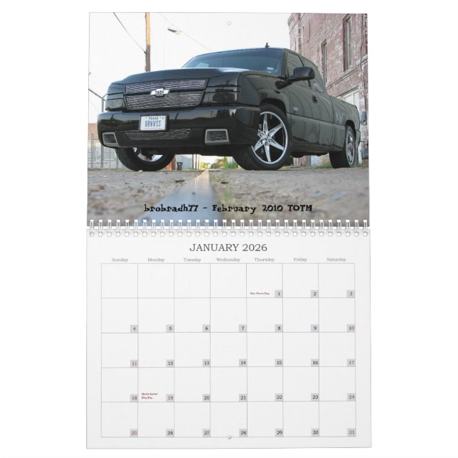 calendario de Performancetrucks.net 2011 (Jan 2026)