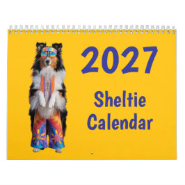 Calendario de Perro Sheltie 2027