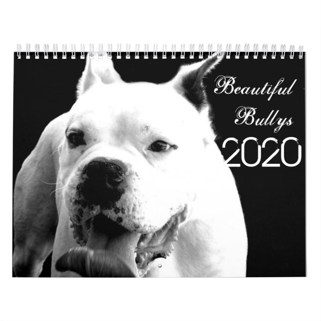 Calendario de Perros 2020 de las Hermosas Bullys (Tapa)