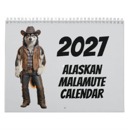 Calendario de perros Alaskan Malamute 2027