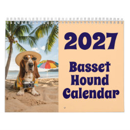 Calendario de perros Basset Hound 2027