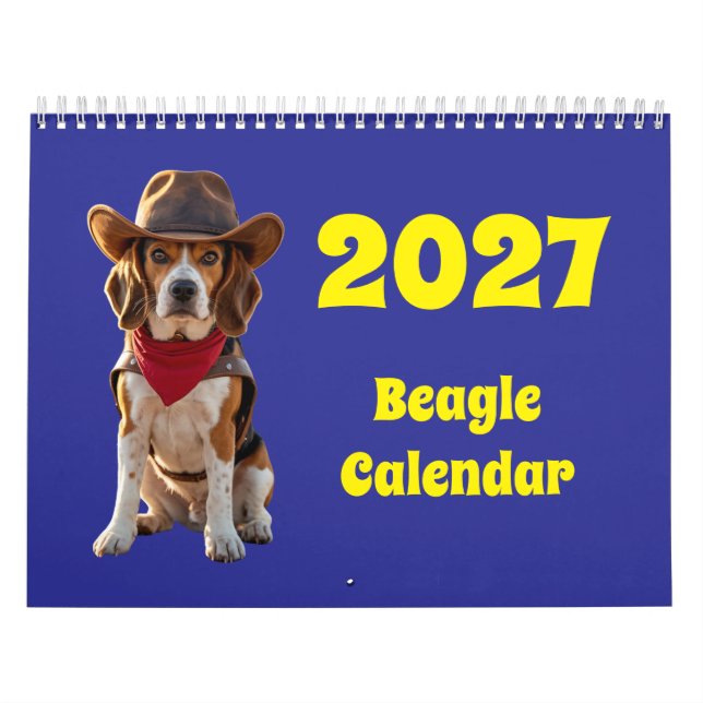 Calendario de Perros Beagle 2027 (Tapa)