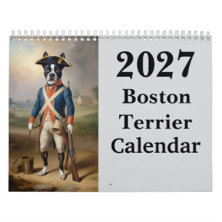 Calendario de perros Boston Terrier 2027