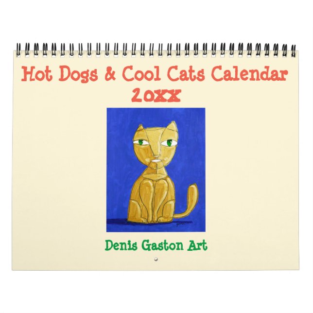 Calendario de perros calientes y gatos Guay 2020 (Tapa)