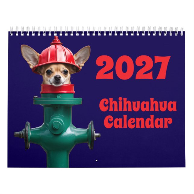 Calendario de Perros Chihuahua 2027 (Tapa)