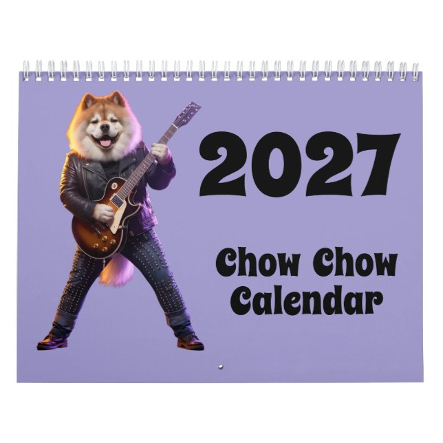 Calendario de perros Chow Chow 2027 (Tapa)