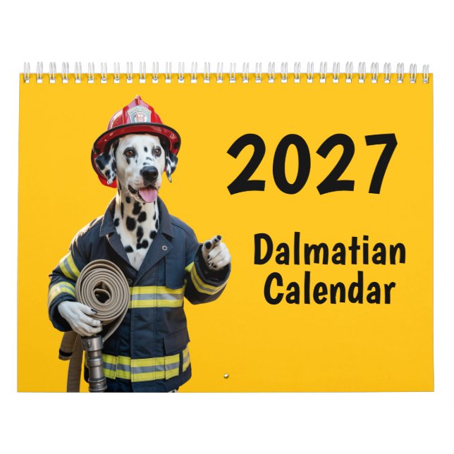 Calendario de perros dálmatas 2027 (Tapa)