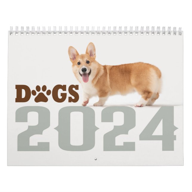 Calendario de perros de 2024 (Tapa)