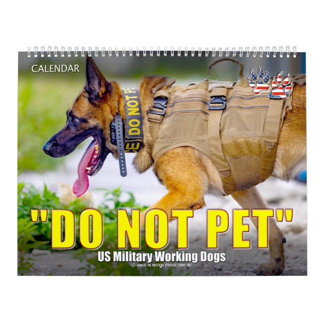 Calendario de perros de trabajo militares de EE. U (Tapa)