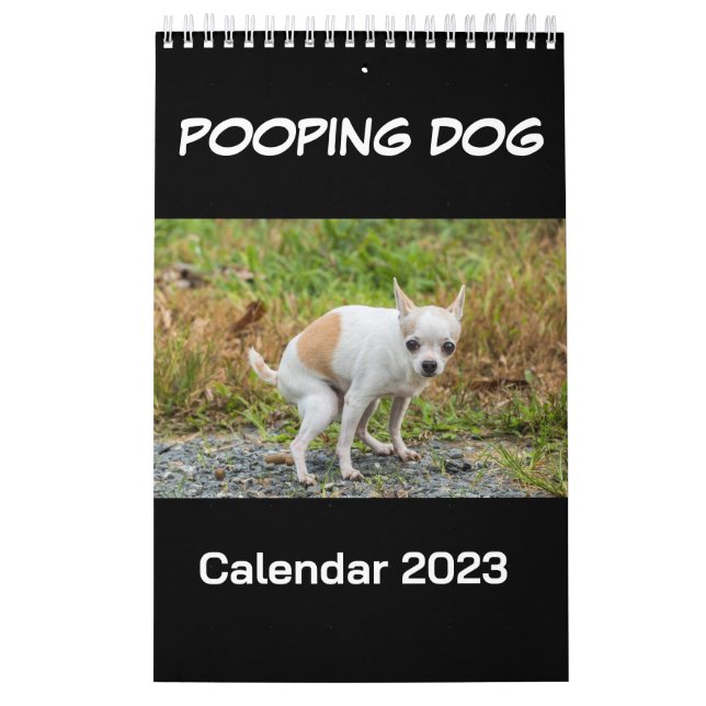 Calendario de perros en el Pooping 2023 (Tapa)
